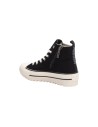 Refresh 172200 sneakers donna in tessuto cotone nero Refresh - 2 Refresh scarpe alte donna in cotone in tessuto nero 