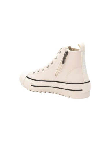 Refresh 172200 sneakers donna in tessuto cotone beige Refresh - 2 Refresh scarpe alte donna in cotone in tessuto beige 