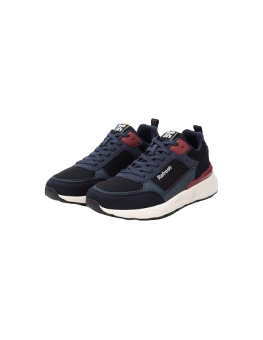 Refresh 172160 sneakers uomo in camoscio e tessuto navy Refresh - 2 Refresh scarpe uomo in camoscio e tessuto blu 