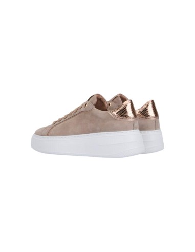 Keys K-9883 sneakers donna in camoscio taupe Keys - 2 Keys scarpe casual donna in camoscio con chiusura lacci 