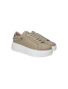 Keys K-9884 sneakers donna in pelle beige gold Keys - 1 Keys scarpe casual donna in vera pelle con accessori oro 