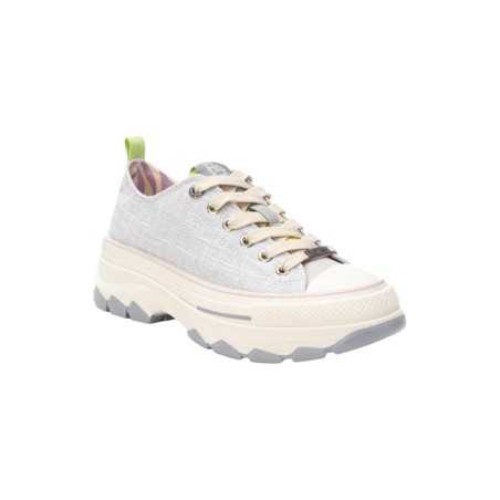 Refresh 172564 sneakers donna in tessuto grigio bianco