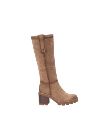 Refresh 172123 stivali donna in camoscio taupe beige Refresh - 1 Refresh stivali donna con tacco in camoscio con chiusura cernie