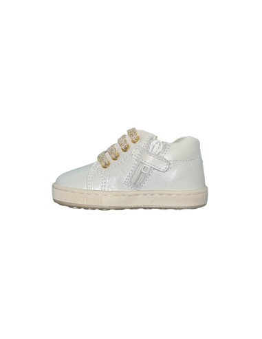 Balducci Soft CITA6636A sneakers bambina in pelle avorio Balducci - 3 Balducci soft scarpe bambina primi passi in pelle con chiu