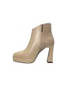 Laura Biagiotti 8863 stivaletti donna in similpelle beige Laura Biagiotti - 2 Laura Biagiotti tronchetti donna con tacco in ecop