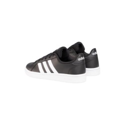Adidas Grand Court Base EE7900 sneakers uomo in similpelle bianco e nero 2
