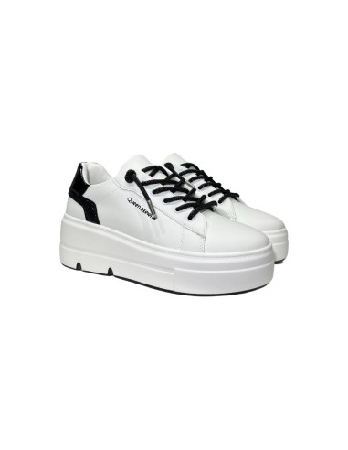 Queen Helena X31-13 sneakers donna in similpelle bianco e nero Queen Helena - 1 Queen Helena Shoes scarpe casual donna in ecopel