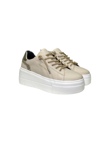 Queen Helena X31-13 sneakers donna in similpelle beige Queen Helena - 1 Queen Helena Shoes scarpe casual donna in ecopelle beige