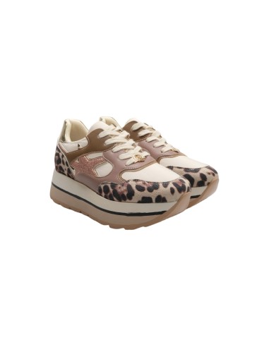 Queen Helena X31-29 sneakers donna in similpelle leopardato Queen Helena - 1 Queen Helena Shoes scarpe casual donna in ecopelle 