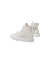 Converse All Star CTAS Lift Hi A00902C sneakers donna in pelle grigio panna Converse - 2 Converse All Star CTAS Lift scarpe spor