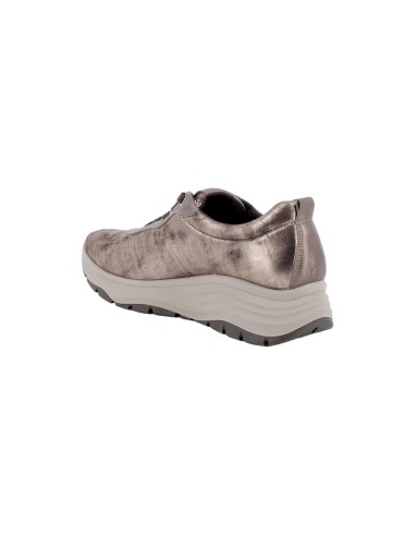 Enval Soft 6776622 sneakers donna linea comoda in laminato taupe Enval Soft - 2 Enval Soft scarpe donna in vera pelle con sottop