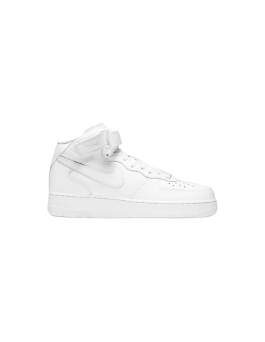 Nike Air Force 1 Mid 07 CW2289 111 sneakers uomo in pelle bianco Nike - 1 Nike Air Force 1 Mid 07 scarpe sportive casual uomo in