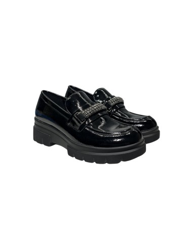 Queen Helena X31-42 mocassini donna in vernice nero Queen Helena - 1 Queen Helena Shoes scarpe casual da donna in ecopelle 