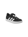 Adidas VL Court 3.0 EL C ID9148 sneakers bambino in camoscio nero Adidas - 2 Adidas VL Court 3.0 scarpe sportive calzata kids in