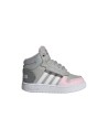 Adidas Hoops Mid 2.0 I GZ7779 sneakers bambina in similpelle rosa grigio Adidas - 1 Adidas Hoops Mid 2.0 I scarpe sportive bambi