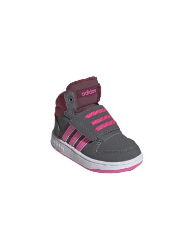 Adidas Hoops Mid 2.0 I GZ7798 sneakers sportive bambina in similpelle Adidas - 2 Adidas Hoops Mid 2.0 I scarpe sportive bambina 