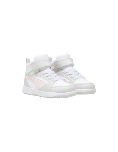 Puma Rebound v6 Mid AC+Inf 396542 04 sneakers bambina in similpelle rosa Puma - 1 Puma Rebound v6 Mid AC+Inf scarpe sportive bam