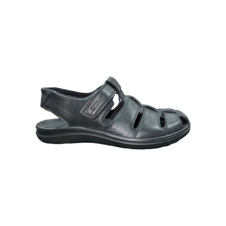 Enval Soft 7734700 sandali uomo in pelle nero