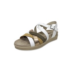 Igi&Co 7669922 sandali donna in pelle bianco multicolor 2