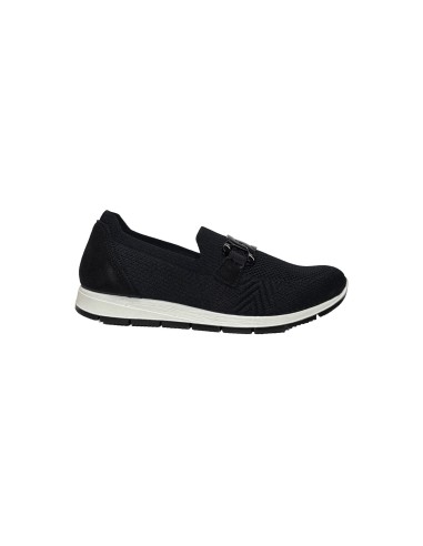 Enval Soft 7763500 slip on donna in tessuto nero Enval Soft - 1 Enval Soft scarpe donna linea comoda in tessuto con sottopiede i