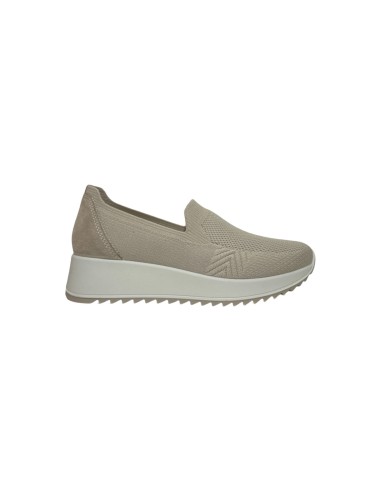 Enval Soft 7771544 slip on donna in tessuto beige Enval Soft - 1 Enval Soft scarpe donna linea comoda in tessuto con sottopiede 