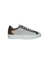 Exton 512 sneakers uomo in pelle bianco multicolor Exton - 1 Exton scarpe uomo in vera pelle con chiusura lacci 