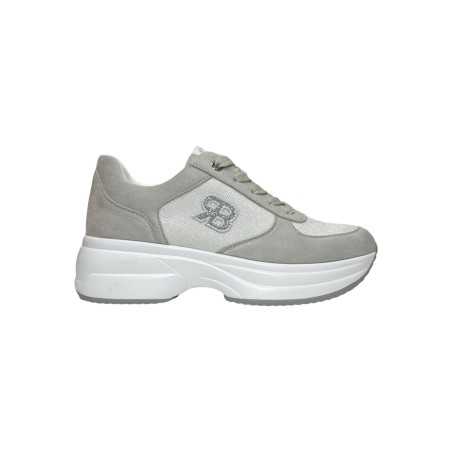 Renato Balestra RB2524 sneakers donna in camoscio grigio