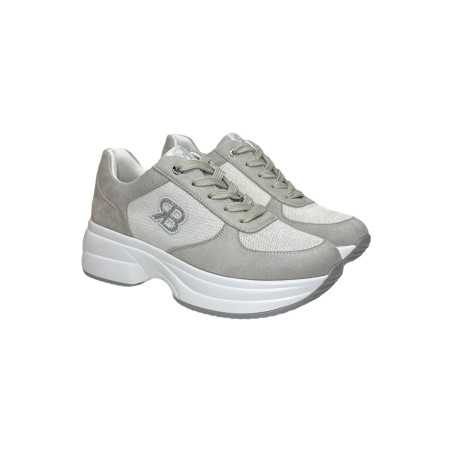 Renato Balestra RB2524 sneakers donna in camoscio grigio