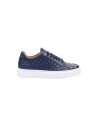 Exton 526 sneakers uomo intrecciato in pelle blu oceano Exton - 1 Exton scarpe uomo in vera pelle con chiusura lacci 