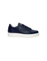 Exton 830 sneakers uomo in pelle bottolato blu Exton - 1 Exton scarpe uomo in vera pelle con chiusura lacci 