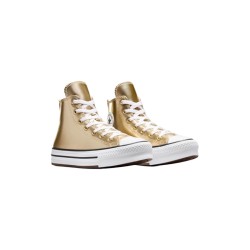 Converse Ctas Eva Lift HI A12606C Metallic Light Gold White sneakers donna 2