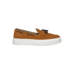 EXTON 511 mocassini uomo in camoscio color aragosta 2