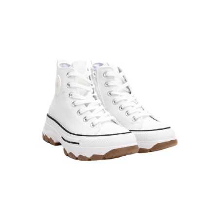 Refresh 172476 sneakers donna in tessuto bianco