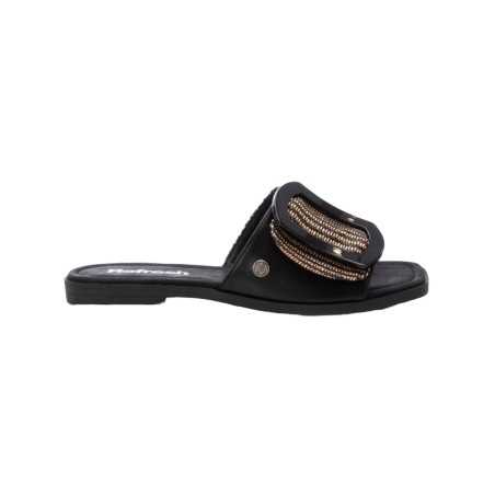 Refresh 172861 sandali donna in similpelle cotone nero