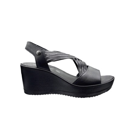 Enval Soft 7784700 sandali donna in pelle nero