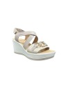 Enval Soft 7784411 sandali donna in pelle visone e oro Enval Soft - 2 Enval Soft sandali donna linea comoda in vera pelle con ap