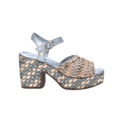 Carmela 162224 sandali donna in pelle jeans