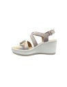 Enval Soft 7784411 sandali donna in pelle visone e oro Enval Soft - 3 Enval Soft sandali donna linea comoda in vera pelle con ap