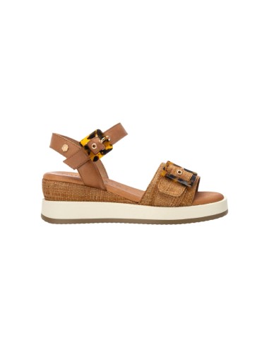 Carmela 162227 sandali donna in tessuto camel Carmela - 1 Carmela Shoes sandali donna in tessuto rafia con chiusura fibbia 