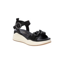 Carmela 162331 sandali donna in pelle nero 2