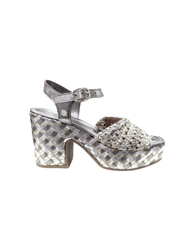 Carmela 162224 sandali donna in pelle piombo Carmela - 1 Carmela Shoes sandali donna in pelle con chiusura fibbia 