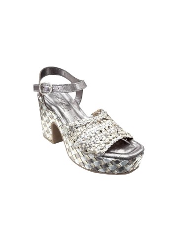 Carmela 162224 sandali donna in pelle piombo Carmela - 2 Carmela Shoes sandali donna in pelle con chiusura fibbia 