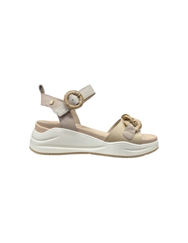 Carmela 162331 sandali donna in pelle beige Carmela - 1 Carmela Shoes sandali donna in pelle con chiusura fibbia 