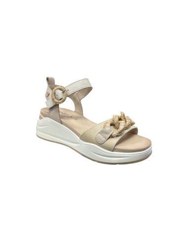 Carmela 162331 sandali donna in pelle beige Carmela - 2 Carmela Shoes sandali donna in pelle con chiusura fibbia 