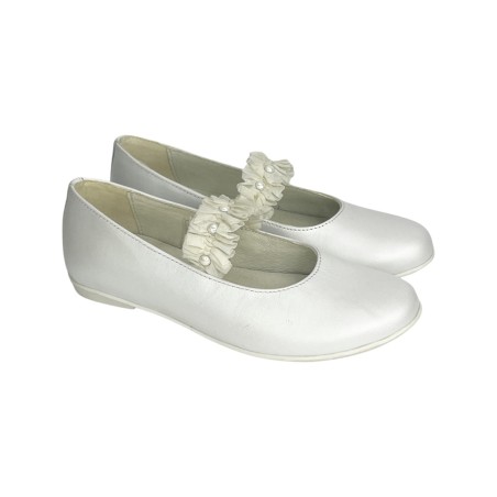Primigi 7213100 ballerine bambina in pelle bianco