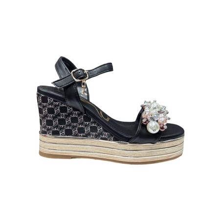 Nazareno Gabrielli 7311 sandali donna in pelle nero