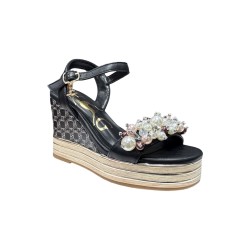 Nazareno Gabrielli 7311 sandali donna in pelle nero 2