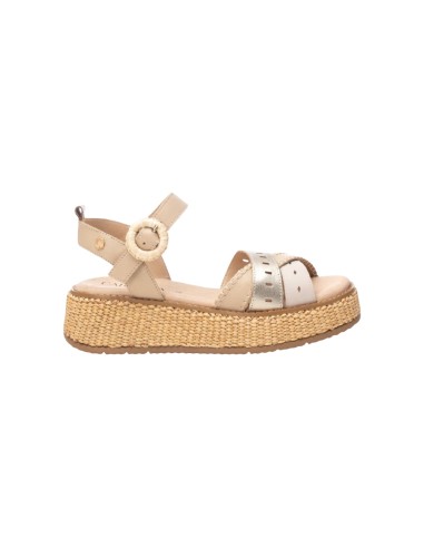 Carmela 162352 sandali donna in pelle beige Carmela - 1 Carmela Shoes sandali donna in pelle con chiusura fibbia 