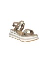 Keys K-11012 sandali donna in pelle color camel/oro Keys - 2 Keys sandali donna in pelle con chiusura fibbia 