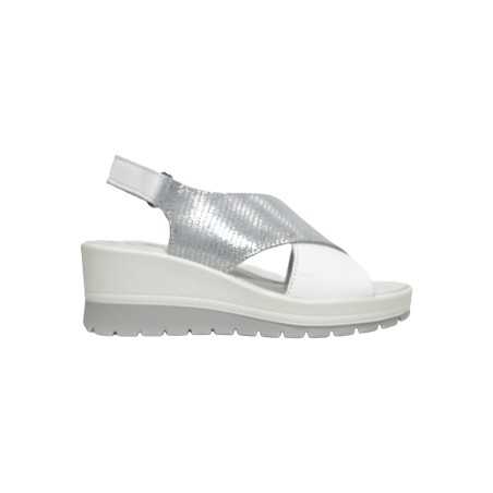 Igi&Co 7664755 sandali donna in pelle bianco argento